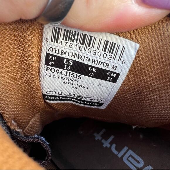 Carhartt 6-inch Soft toe Leather Lace Up Work Boots - Picture 7 of 9